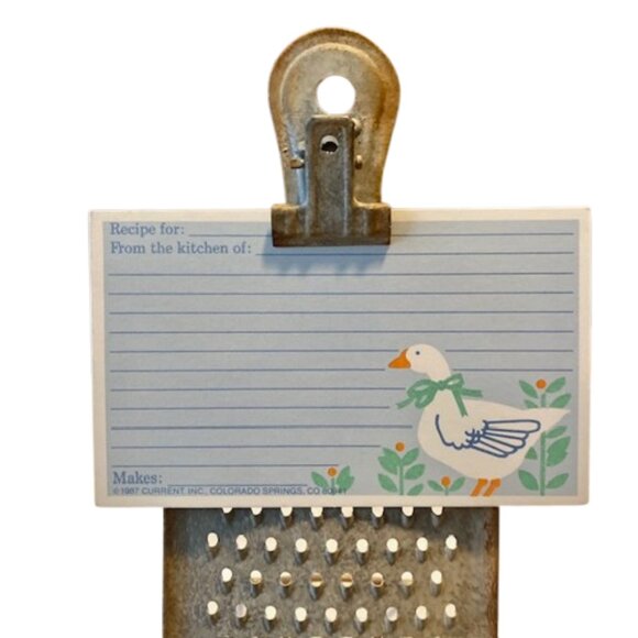 Retro Vintage Grater Message Recipe Card Holder Kitchen Decor Farmhouse - Picture 5 of 5